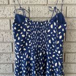 Reformation  Juliette Dress in Moray Blue Dots Size 10 Photo 8