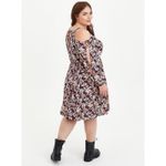 Torrid  Cold Shoulder Floral Gauze Skater Dress 2X‎ NWT Photo 1
