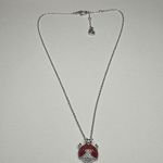Swavorski Swarovski Crystal Enamel Ladybug Bug Necklace Silver Tone Photo 9