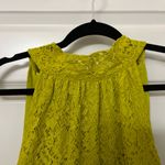 J.Crew  Chartreuse Lace Halter Tie Neck Blouse Size S Photo 4