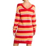 Striped Red and Orange Sweater Dress. Size S. NWT Red Photo 1