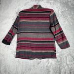 DM Blazer Womens Large‎ Red Tan Striped Bohemian Southwestern Western Vintage Photo 2