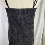 Bar III  Women's Metallic Midi Dress Sleeveless Evening Cocktail Party Black‎ M Photo 5