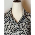 Laundry by Shelli Segal Laundry by Shelli‎ Segal Dress Women 8 Black Ivory Greek Key Belted Button Front Photo 5