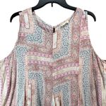 Altar'd State Dress L Multicolor Bandana Print Sleeveless Flowy Boho Western Photo 3