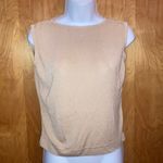 Saks 5th Avenue Tan Saks Fifth Avenue Tussah Silk Tank Top Size Medium Photo 0