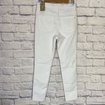Madewell  pure white 10” high rise button fly cropped skinny jeans 28 Photo 4
