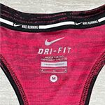Nike DriFit Miler Running Tank Top Women’s Medium Pink Print Sleeveless T Shirt Photo 2
