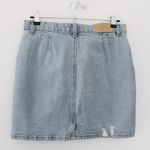 Afends Beat Chevy Denim Skirt in Stone Blue Photo 10
