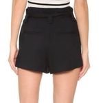 L'Agence NWT  Alex Paperbag Tie Zip High Waist Shorts Pockets 2 Black #1678 Photo 3