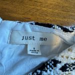 Just Me  Tweed Dress plaid black white gold nwot Photo 5