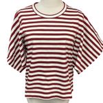 Pennyblack European Striped Printed Crewneck Trumpos Sleeves T Photo 2