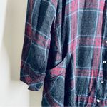 ZARA  Plaid Flannel Tunic Shirt Dress size M Photo 7