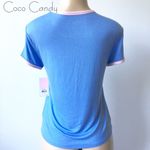 Juicy Couture 🆕 Logo Blue Short Sleeve Shirt Photo 3