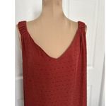 Vince Camuto Tie It Up! Maxi Clip Dot Tank Summer Dress In Rust Size XL Photo 5