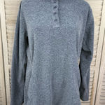 DULUTH TRADING CO. Women's "Frost Lake" Cozy Pullover Mock Neck Fleece Blue Photo 0