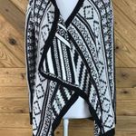 Aeropostale woman’s Small Sweater Cardigan Blazer cover up Soft knit Black White Photo 1
