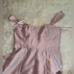 Alfred Sung NEW  bustier tie back bustier top corset back ballet pink size 10 Photo 5