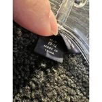 Lands' End Faux Suede Shearling Coat Jacket Longline Women's Size M 10-12 Black Photo 7