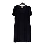 St. John Collection Black Short Sleeve Sheath Dress Size 12 Photo 1