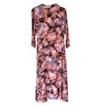 Dolan Anthropologie Cora Oink Gray Button Down Midi Shirtdress size large Pink Photo 6