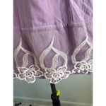 Sistes Made in Italy Purple Strapless Top White Floral Lace Trim Boho Summer Photo 2