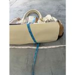 Steve Madden  Cuega Taupe Cream Brown Patchwork Design‎ Tassel Charm Handbag Bag Photo 8