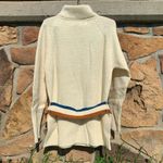 Vintage 60s Diane Rich belted knit wool button shoulder turtleneck sweater Size L Photo 2