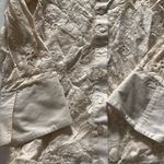 Anne Fontaine European Lace romantic Fairy Whimsy Blouse Size 36 White Photo 11