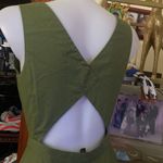 Saloni Zoe zoey dress cutout uk 8 is US 4 military green Photo 9