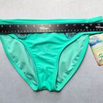 Hobie  Green Bead Embroidered Floral Swim Beach Flirty Boho Bikini Bottom Large Photo 2