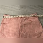 Forever 21  Pink White Gingham Cotton Stretch A Line Mini Skirt Pockets Size S Photo 7
