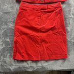 Tommy Hilfiger Jacket Womens Red Corduroy Long Sleeve Jacket And Skirt Set Read Photo 1