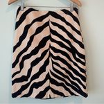 Isaac Mizrahi  Zebra Print Fine Wale Corduroy Stretch Skirt 6 Photo 0