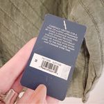 Lucky Brand Olive Quilted Jacket Button Up Bomber Pockets Green NWT Photo 4