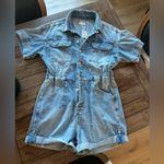 Free People NWT  Marci Denim Shortalls Photo 4