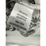 Farmers Market Blouse Women 2X Black White Floral 3/4 Sleeve Loose Rayon Boho Photo 6