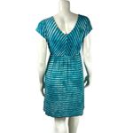Style & Co Tie Dye Stripe V Neck Dress Medium Photo 4