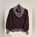 Nine West Burgundy Turtleneck Sweater Photo 3