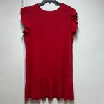 Red Dress with Ruffle Sleeves Size XL Photo 2