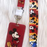 Disney Mickey Mouse red lanyard with Id/ card holder Photo 1