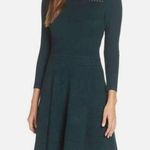 Eliza J Green Long Sleeve Sweater Dress Knee Length Exposed back zipper Sz 3XL Photo 0