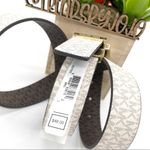 Michael Kors MK Signature Reversible Leather Belt Photo 8
