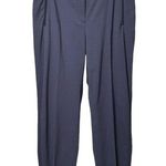 Elie Tahari  Bennet Blue Wool Dress Pants Trousers Office Wear Size 14 Photo 0