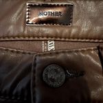 MOTHER The Insider Ankle Pants Flared Cropped Tortoise Shell Faux Show 26" Brown Photo 2