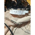 ASTR  Women’s Small Black Nude Lace Low Back Backless  Dress Cocktail Party Dress Photo 8