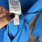 Lands' End  Women's Bracelet Sleeve Blouse Top Siam Blue 12 Photo 7