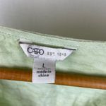 Cato Pink Green & White Ombre Striped Peasant Boho Blouse Top L Photo 3