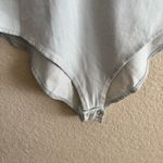 Tank Bodysuit with Butterfly Detail Size XS White Photo 3