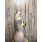 Multicolor Floral Triangle Bikini Top – Size Medium Green Photo 5